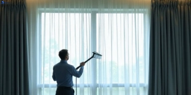 Commercial curtain stain removal service parwan-vic hotels offices restaurants