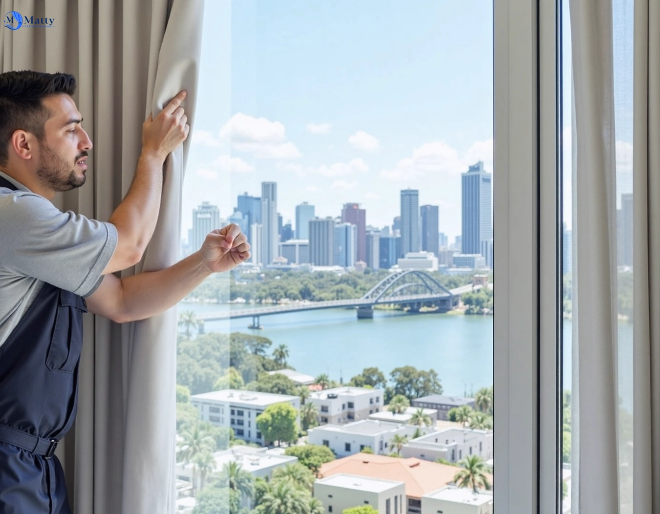 Professional curtain steam cleaning service parwan-vic QLD by Matty Curtain Cleaning