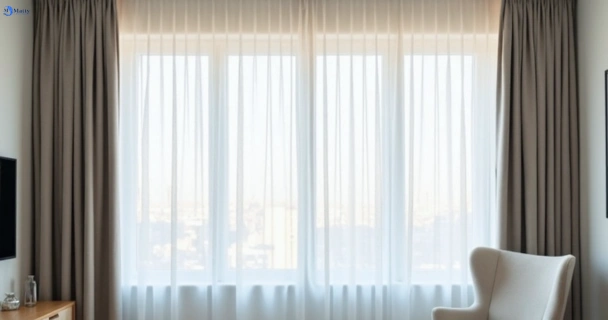 Freshly steam cleaned curtains in parwan-vic QLD